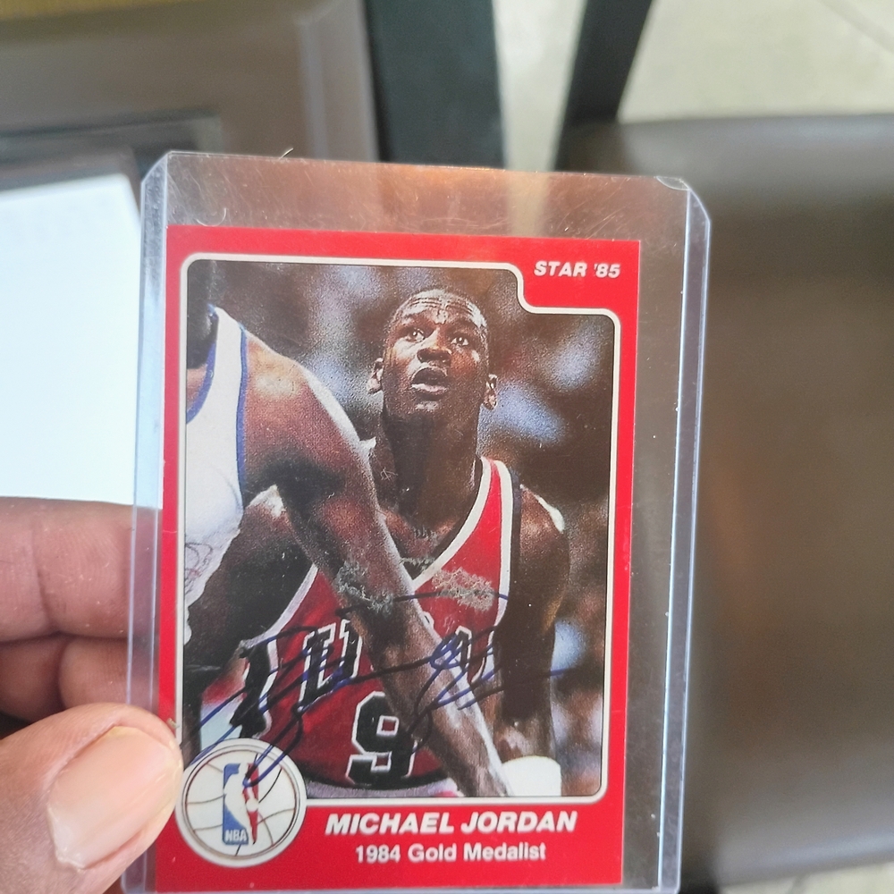 Michael Jordan 1984 Gold Medalist Basketball Card - Red